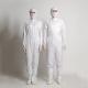 Unisex Clean Room Garments 100% Polyester And Conductive Fiber Material