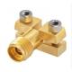 40GHz 2.92mm Straight End Launch Connector Gold Plated For PCB Test