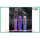 Led Lighting Outdoor Inflatable Decorations Pillar For Event / Party / Wedding