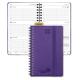 Purple Spiral Softshell Mini Weekly Planner For Students Professionals