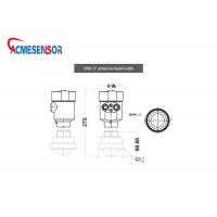 Cement Radar Level Transmitter Sensor 76-81GHz For Liquid Solid