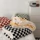All-Season Checkerboard Pattern Blanket Warm and Fashionable Addition to Your Home