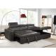 High quality L shape PU leather sofa bed 2 seats Europe designs modern sofas for living room furniture