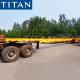 3 axle Extendable Container Sand Off-Road flatbed semi trailers for sale