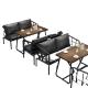 Modern PANEL Wood Style Aluminum Metal Coffee Tea Table Set for Living Room Furniture