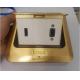 Brass Copper Fggp Golden RJ45 Floor Socket Hdmi Vga Data Floor Electrical Outlet