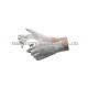 Lint Free White Inspection Anti Static Gloves for Assembly / Package , GB Standard