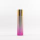 Electroplate Gradient Color Plastic Cosmetic Bottles With Cap