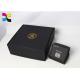 Hot Stamping OEM Cosmetic Box Packaging / Black Cardboard Shipping Boxes