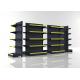 Matt Gray Convenience Store Shelving With Middle Back Panel 1200x980x1800mm