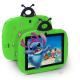 C idea Dual Camera WiFi 7 Inch Tablet PC Android Children For Toddler Learning 128GB with Case/ Kids App CM75 (green)