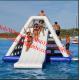 Giant Commercial Outdoor Inflatable Water Slide With A Pool For Parks