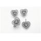 AAA CZ Silver 925 Jewelry Set 6.12g 925 Sterling Silver Earrings Set
