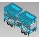 Industrial Mobile Concrete Batching Plant / Mini Mobile Batching Plant 50m³/H Fast moving on site