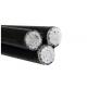 Al Conductor LDPE / HDPE / XLPE Insulated Cable 1kv Low Voltage Service Drop Cable