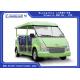 Capacious 11 Seats Green Electric Shuttle Car Resort Vehicles High Performance