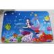 Cute Printed Water Absorbing Rugs square shower carpet for Kids / Children