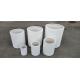 2020 Factory Hot Sales Light weight durble outdoor garden cylinder white concrete pots