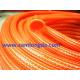 PVC Knitted Garden Hose (KH152225), red colour, knitted structure, supper flexible in winter