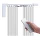 Ceiling Mounted Motorized Electric Ripple Fold Curtain Track S Type Straight Smart Curtain
