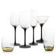 Wine Glass Set Factory Custom Spray Color Lead-Free Crystal Glass Wine Glass