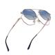 Polygon Magnetic Clip On Optical Glasses Metal Frame Sunglasses