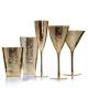 High End Glassware Collection Custom Luxury Golden Wine Glass Gift Wine Glass Set