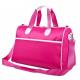 Pink Custom Duffle Bags with Adjustable Shoulder Strap , Collapsible Travel Bag