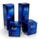 0.6mm Thick Cosmetic Packaging Boxes 6cm Width Custom Blue Debossed