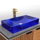 Tap Hole Free Glass Vessel Basins With Glazed Material CUPC Certificate