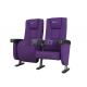 Elegant Style Full Upholstered Commercial Theater Seating With Strong Steel Structure