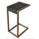 wooden top brass color stainless steel metal side table/End table/coffee table/C table, hotel furniture,casegoodsTA-0085