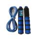 Fitness Jump Rope Custom Color Logo Black Dark Blue Jump Rope Electronic Exercise Skipping Rope OK-168