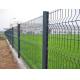 PVC Coated Welded Wire Mesh Fence,3 bends wire mesh fence with post