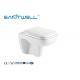 Sanitary Ware Rimless Wall Mounted WC Toilet With White Color P Trap