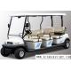 Customized Colorful 12 Seater Golf Cart Electric Sightseeing Bus With Plastic Armrest
