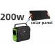 200W UPS Mobile Power Station for Outdoor Solar Panel Charging and LED Lights Camping