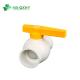 Industry Applications 100% Material High Thickness UPVC/PVC Compact Round Ball Valve