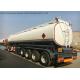 53m3  Steel Fuel Tanker Semi Trailer  4 Axles For Diesel ,Oil , Gasoline, Kerosene  Transport   50Ton