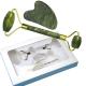 Box OEM Natural Jade Facial Roller Gua Sha Scraper for Firming and Anti-Aging Massage