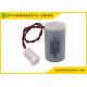 ER14250 1/2AA Lithium Thionyl Chloride Battery 3.6V with molex connector 2695