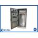 IP55 Galvanized Steel 39U Outdoor Telecom Cabinet Single Wall 1.2mm Thickness