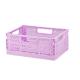 ECO Friendly PP Plastic Desk Crate Stackable Collapsible and Foldable for Organization