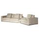 Sumptuous Italian Luxury Sofa Set Tufted Button Synthetic Diamond Leather Sectional Sofa Contemporary