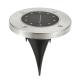 Ip65 Solar LED Inground Light 80 Lumen 8-10 Hours Recharging Time 12LED