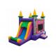 Toddler Funny Princess Bouncy Castle , Purple Disney Princess Bounce House