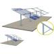 Silver Solar Panel Ground Mounting Systems Support Structure Photovoltaic Stents High Stability