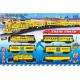 ABS Plastic Classic Battery Operated Train Track Set W / Lights Sound