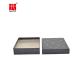 Luxury Gift Box Black Base And Lid Packaging Box Rectangular Shape