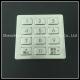 Silver Elevator Security Keypad With Hollow Button , Dusproof Coded Access Keypads